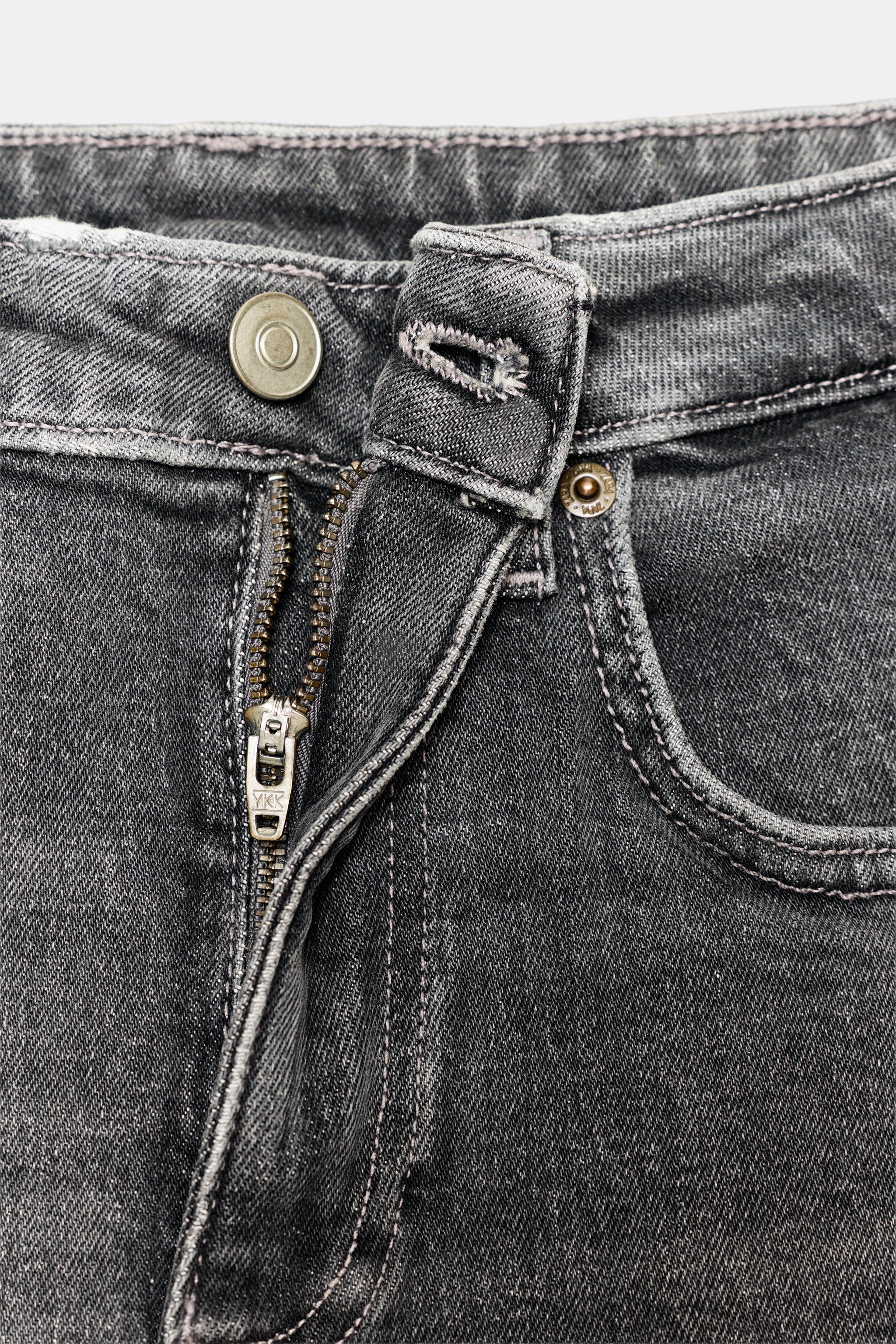 TRF HIGH-WAISTED CROPPED FLARE JEANS